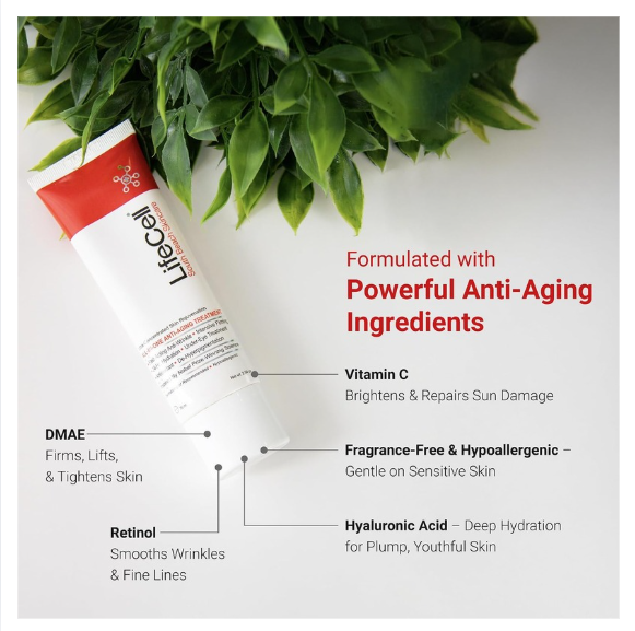 LifeCell Anti-Aging Cream for Wrinkles, Fine Lines & Dark Circles, 2.54oz