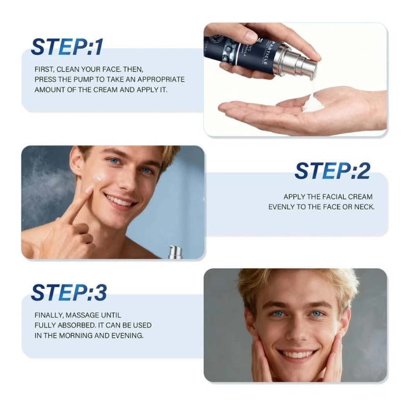 Particle Face Cream For Men 6 In 1 Anti Aging Cream Fights Eye Bags Dark Spot