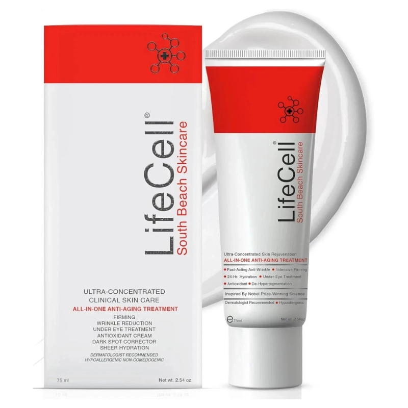 New Live-Cell South Beach Skincare All In One Anti-Aging Treatment - 2.54 oz